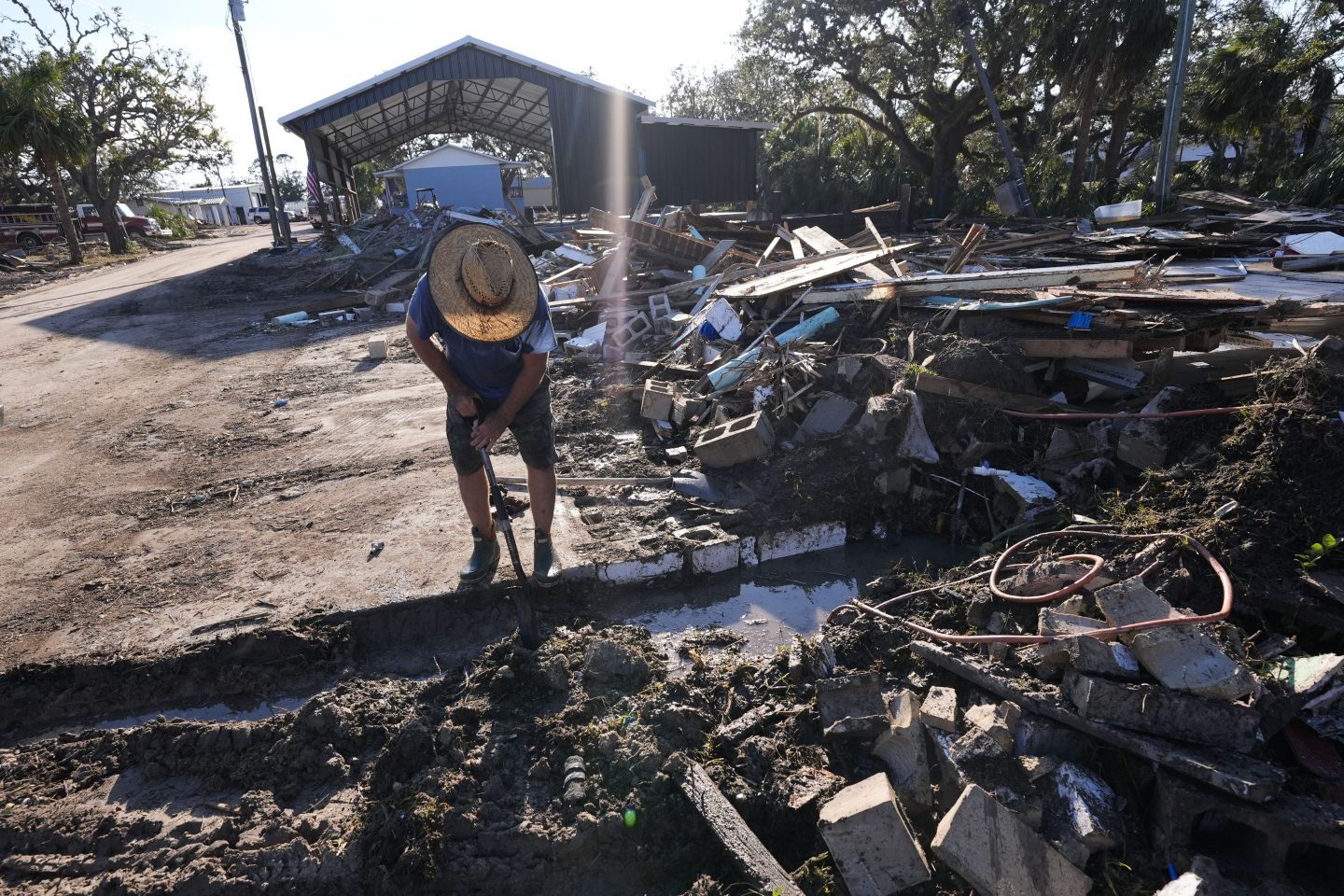 homes damaged by hurricane