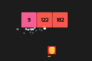 数字を減らす簡単なシューティングゲーム Fire Up