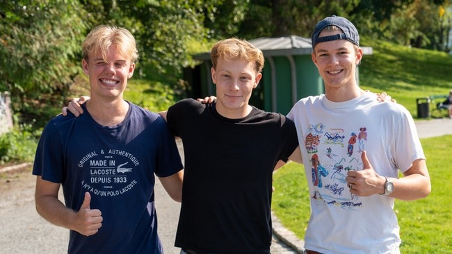 Mats Franz, Hampus Åstrand og Filip Rivenes
studenter