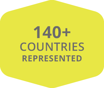 140+ Countries Represented