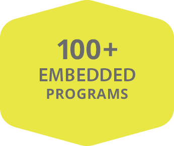 100+ embedded programs