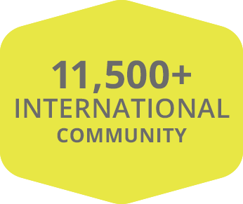 11,500+ International Community