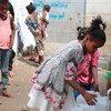 In the Omar Bin Yasser camp in Aden families are in short supply of soap, they have to line up for clean water and schools are closed. To compound the threat of COVID-19 they are now dealing with flooding and an increased risk of cholera.