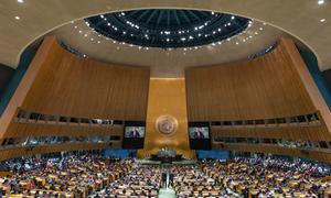 Secretary-General António Guterres addresses the opening of the general debate of the UN General Assembly’s 77th session.