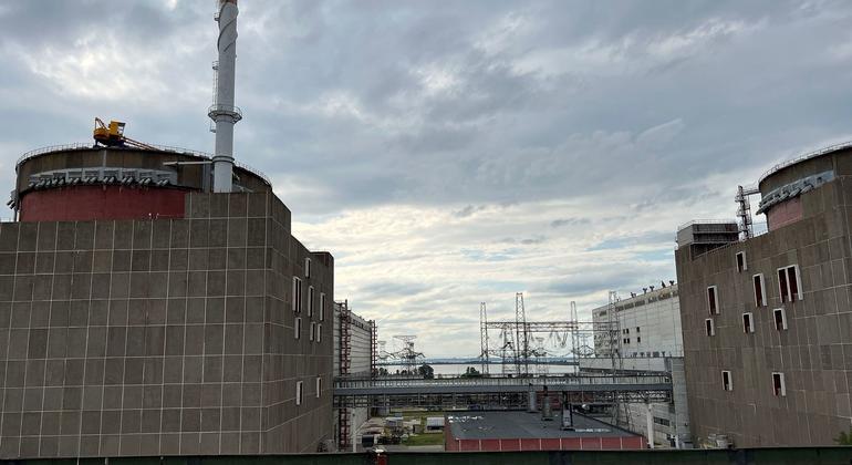 乌克兰扎波罗热核电站。