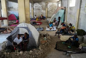 Thousands been driven from their homes in the Haitian capital Port-au-Prince.