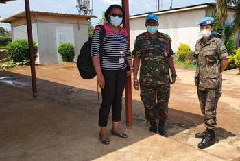 Mireille Laurier Affa'A Mindzie (l): Senior Gender Advisor for the United Nations Organization Stabilization Mission in the Democratic Republic of the Congo