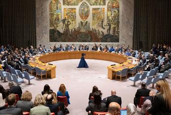 联合国安理会就巴勒斯坦问题举行会议(资料图片)。
