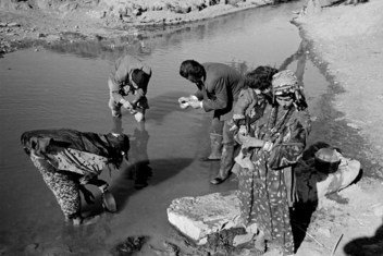 Pictured here is Dr. Luigi Mara (Italy) of the World Health Organization’s anti-malaria project in Iraq, part of the WHO world-wide campaign to eradicate malaria everywhere.  Dr. Mara is examining stagnant water to find out the types of mosquito larvae ha