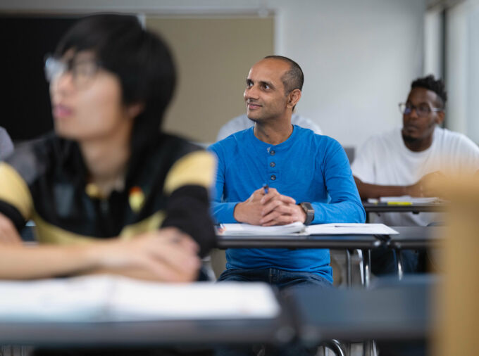 students in a classroom