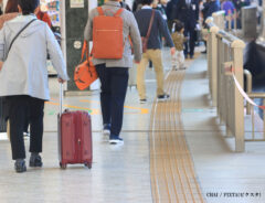 駅のホームの写真