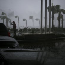 Panama City in 2018 during Hurricane Michael