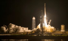 SpaceX's Polaris Dawn Falcon 9 rocket blasts off from Launch Complex 39A of NASA's Kennedy Space Center on September 10, 2024 in Cape Canaveral, Florida.