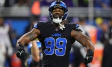 Za'Darius Smith #99 of the Detroit Lions