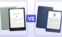 Kindle vs Kindle Paperwhite graphic