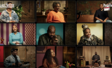 Nine different interviews shown in one frame for "'Black Twitter: A People’s History"