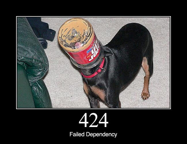 424 Failed Dependency