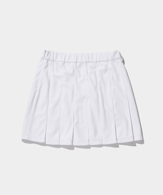 WOMEN PLEATED SKIRT WHITE