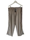 H&M Brown Cotton linen Trousers Wide Leg Designer NWT RRP £15.99 Size M 10 12