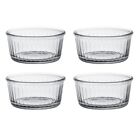 Duralex Set of 4 Clear Ramekins, 8.5cm