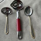 Kitchenaid Utensilie SoßenLöffel /Rührer Rote Serie Original 3 Teile Goldbesteck