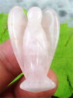 CBR14969 41x25x13mm Beautiful Rose Quartz Carved Angel Figurine