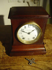 ANTIQUE 1913 RARE SETH THOMAS "TURIN" 8 DAY MAHOGANY CABINET SHELF CLOCK WORKING