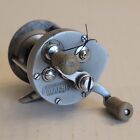 Vintage Pflueger Supreme Bait Casting Fishing Reel Tested & Working Silver USA