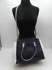 Kate Spade Sydney Blue/White Pebbled Leather Satchel Handbag Purse