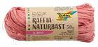 folia Raffia 9029 Natural Raffia Dusky Pink 1 Bundle of 50 g Natural Straw Blend