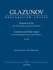 Concerto for Alto Saxophone Op.109 (Alto Saxophone & Pi... by Alexander Glazunov