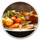 2 x Vinyl Stickers 20cm - Sunday Roast Dinner Pub Lunch Cool Gift #16086