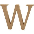 Creativ 56332 "W" MDF Letter, Brown, 13 x 2 cm