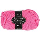 Creativ Company 50-Piece Fantasia Acrylic Yarn, Neon Pink