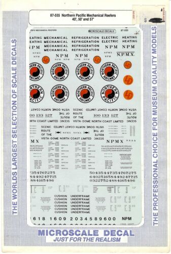 Microscale Decals - # 87-555 - Vintage - Northern Pacific - 第 1/3 張圖片