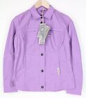 TUCANO URBANO Demetra Women Jacket 40 Purple Cotton Blend Windproof Zip Snap