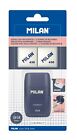 MILAN® Blister Sharpener Compact 1918 Series Blue + 2 Refill Rubber