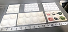 vintage dental ceramic artist porcelain tray mixing lab  art paint lot palette