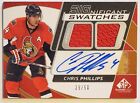 Chris Phillips 2008-09 SP Game Used SIGnificant Swatches ser 29/50 #SS-PH Auto