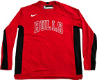 NIKE ENGINEERED CHICAGO BULLS PLAYER WARM UP SHOOTING LONG SLEEVE SHIRT RED XXLT