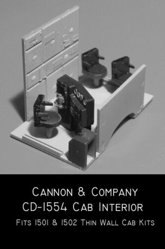 Cannon & Company CD-1554 HO Cab Interior Kit for 1501 1502        MODELRRSUPPLY  - 第 1/3 張圖片