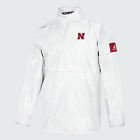 ADIDAS GAME MODE 1/4 ZIP JACKET PULLOVER NEBRASKA CORNHUSKERS WHITE 4XL