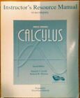 INSTRUCTOR'S RESOURCE MANUAL (SINGLE VARIABLE CALCULUS) By Robert T. Smith *VG+*