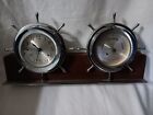 Vintage Unique Seth Thomas Maritime Ships Clock / Barometer Set, Excellent Cond.