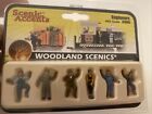 HO Scale Woodland Scenics A1866 Railroad Engineers Figures