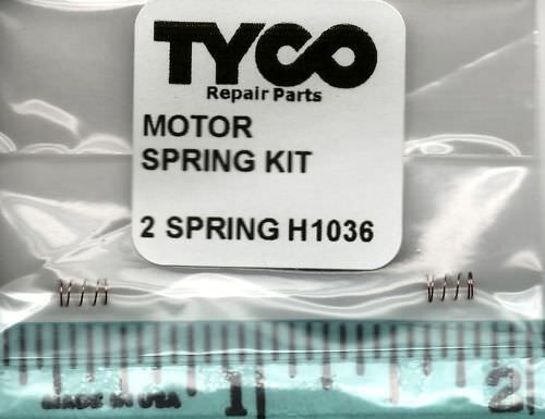 2 NEW MOTOR SPRINGS TYCO PART # H1036,  KIT FOR TYCO TRAINS MADE IN HONG KONG - Picture 1 of 2