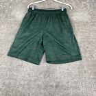 Mitre Proflow Sweatshort Men's Small Green Elastic Waist Side Pocket Polyester