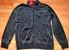 PUMA ESSENTIALS FULL ZIP VELOUR VELVET TRACK JACKET BLACK S