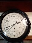 M. Low Ship's Clock - Maritime U.S. Government 24 hour dial / movement 8 INCH