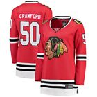 FANATICS NHL WOMEN'S BREAKAWAY HOME JERSEY CHICAGO BLACKHAWKS CRAWFORD #50 RED M